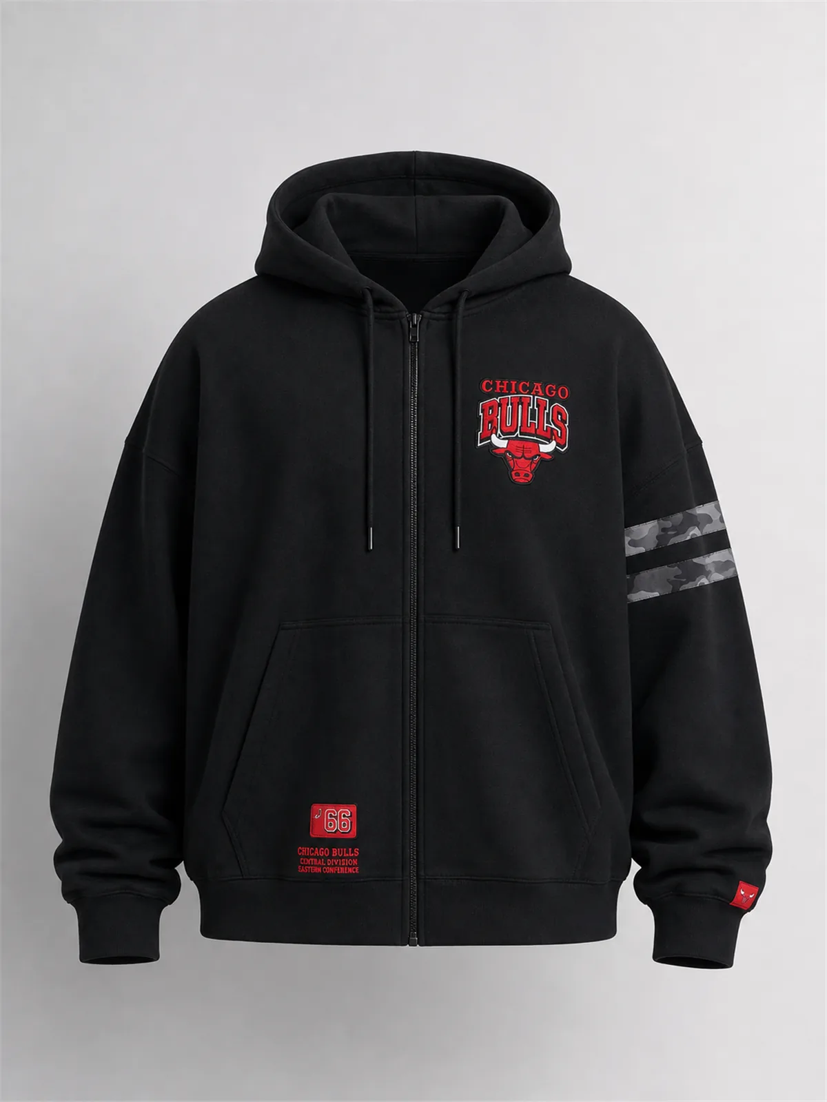 Bulls Campus Zip Hoodie - Negro