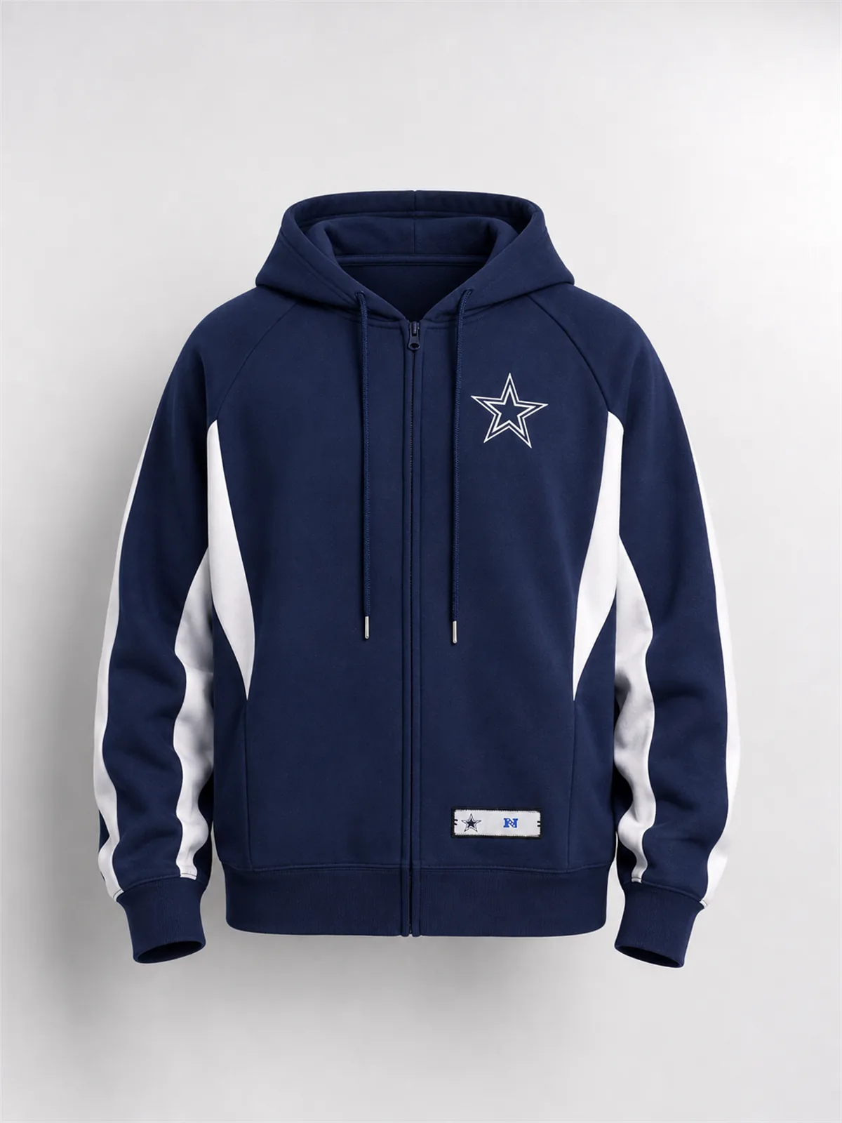 Cowboys Monster Oversized Zip Up Hoodie - Azul Marino