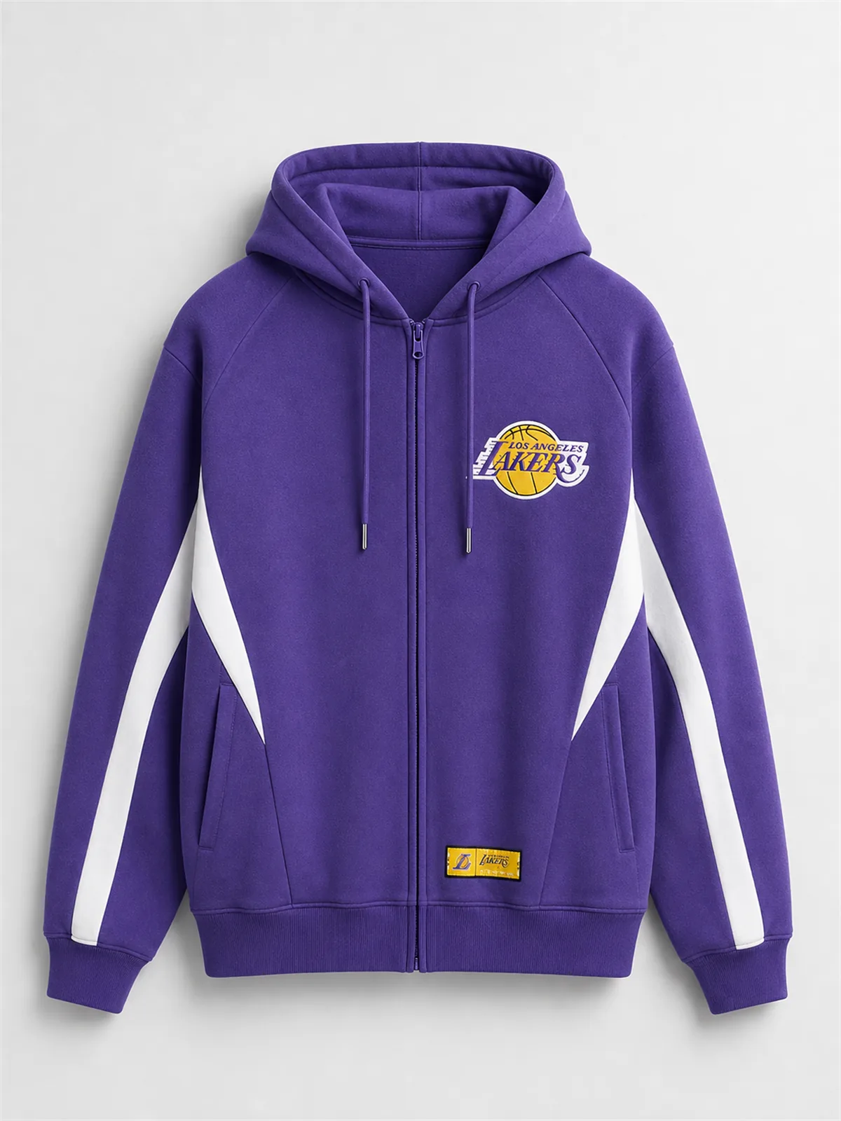 Lakers Wavey Oversized Zip Hoodie - Morado