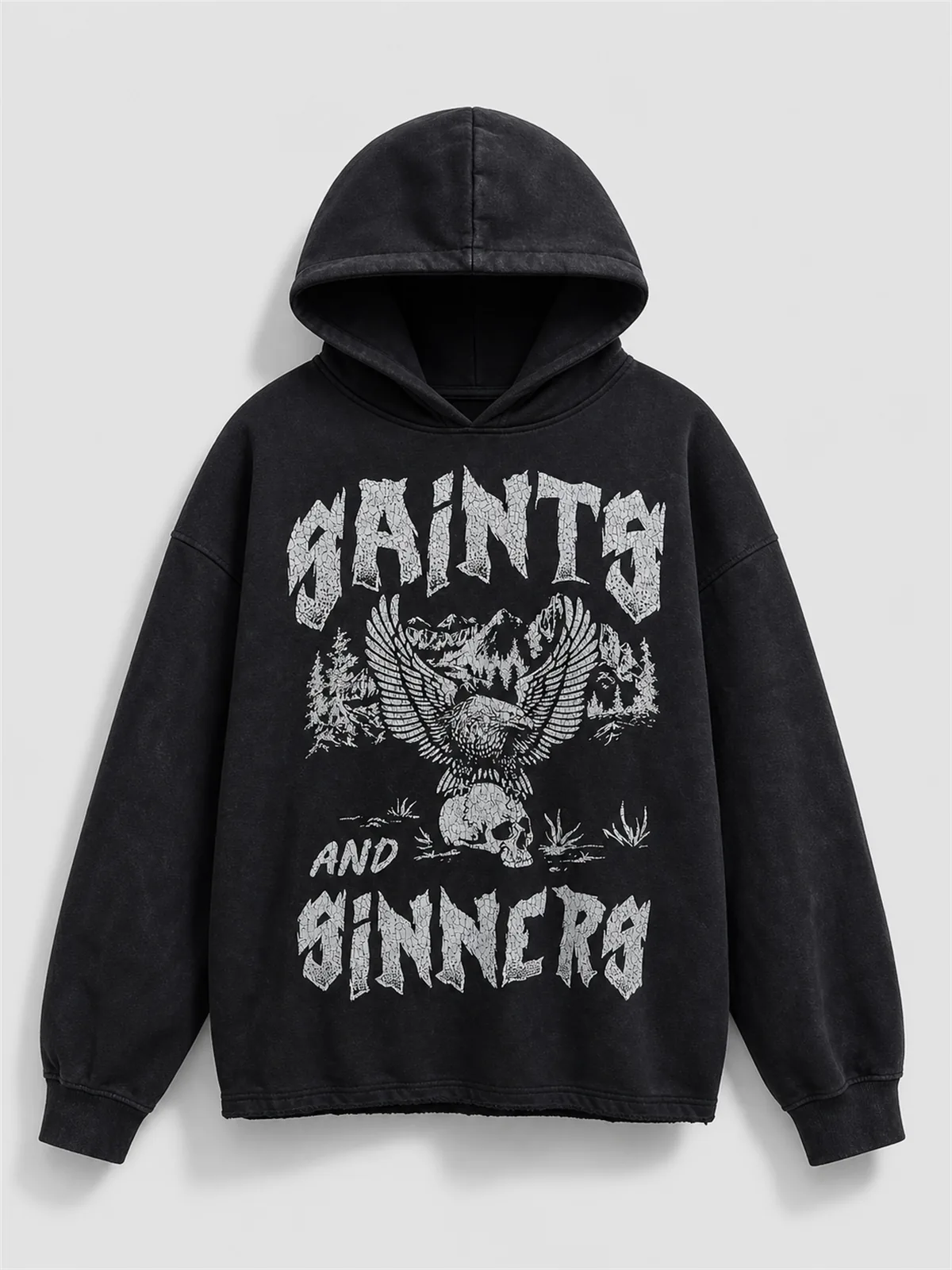 Saints And Sinners Lifecycle Oversized Hoodie - Negro