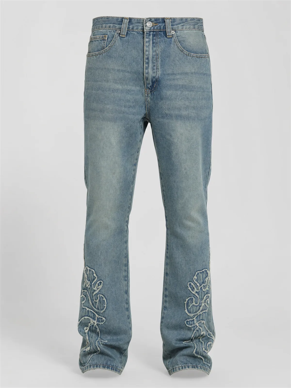Tumble Slim Flare Jeans - Deslavado Azul Claro