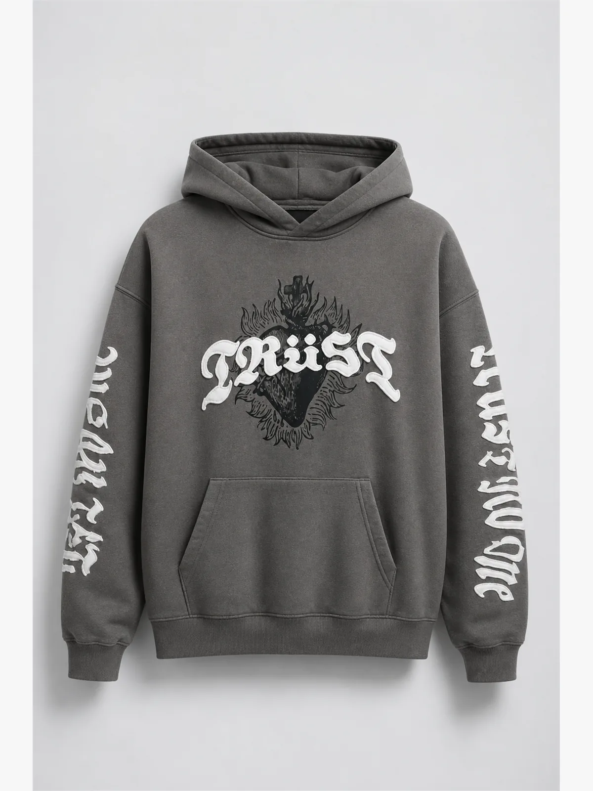Tyson Trust Issues Oversized Hoodie - Gris